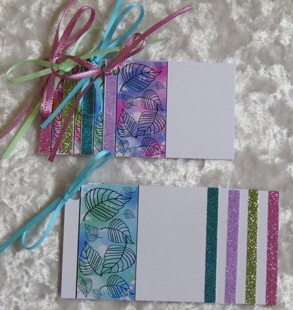 Spring Leaves - Sheet 2 - Note/Tag Cards by Faye Volo