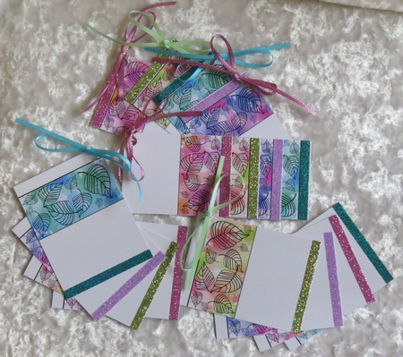 Spring Leaves - Sheet 2 - Note/Tag Cards by Faye Volo