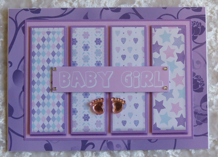 Baby Girl Burst Topper by Faye Volo