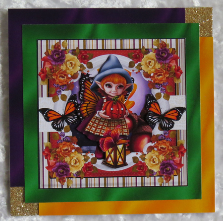 Mardi Gras Party Colors - Curtain Look 8x8 Size Paper Backgrounds by Faye Volo