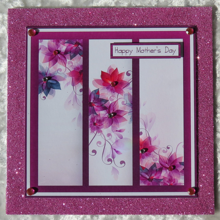 Floral Frames Card Topper - Pink by Faye Volo