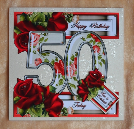 Special Ages Floral - 50 Today by Faye Volo