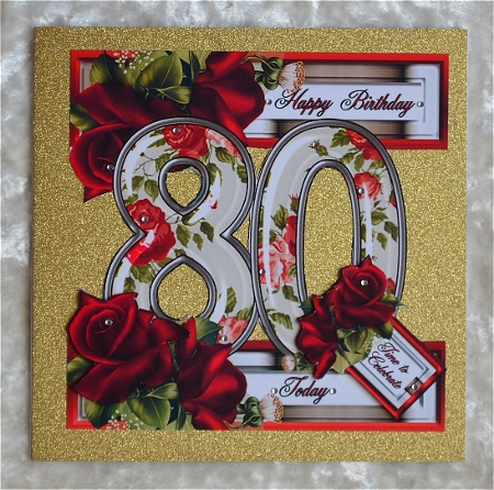 Special Ages Floral - 80 Today by Faye Volo