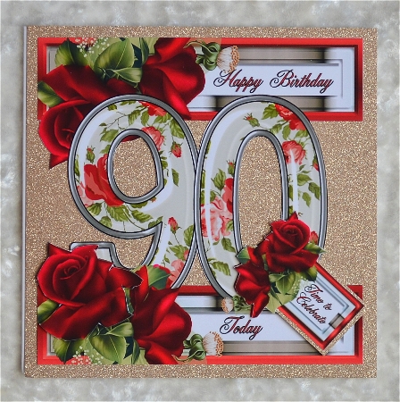 Special Ages Floral - 90 Today by Faye Volo