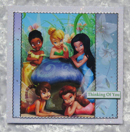 Tinkerbell and Friends A5 Quick Card by Faye Volo