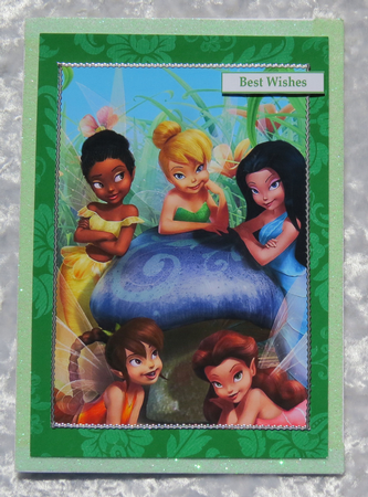 Tinkerbell and Friends A5 Quick Card by Faye Volo