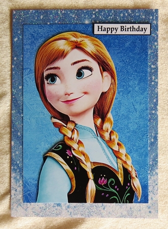 Anna from Frozen A5 Quick Card by Faye Volo