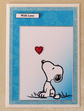 Snoopy 3 A5 Quick Card by Faye Volo