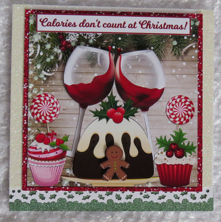 CALORIES DONT COUNT AT CHRISTMAS! quick card sheet by Faye Volo