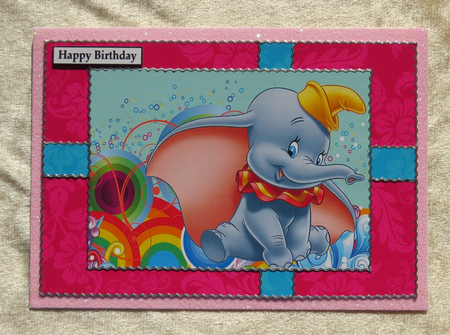 Dumbo A5 Quick Card by Faye Volo