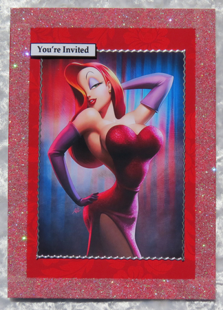 Jessica Rabbit Quick Card by Faye Volo