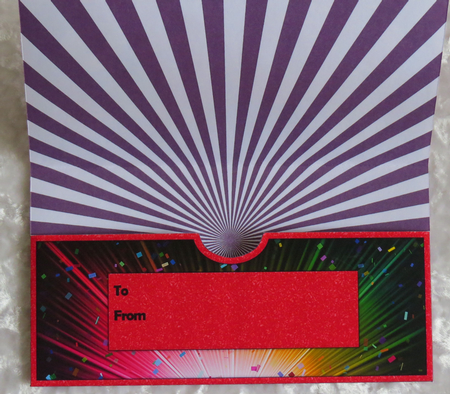 Bright Balloon Spray Money/Voucher/Gift Wallet/Pocket/Envelope - 40th Birthday - Red by Faye Volo