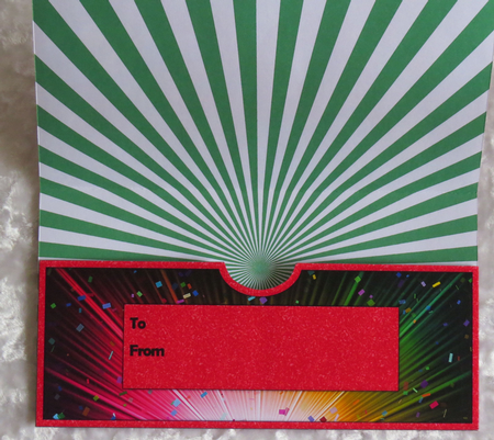 Bright Balloon Spray Money/Voucher/Gift Wallet/Pocket/Envelope - 50th Birthday - Red by Faye Volo
