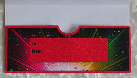 Bright Balloon Spray Money/Voucher/Gift Wallet/Pocket/Envelope - 30th Birthday - Red by Faye Volo