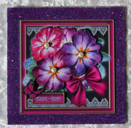 Big Blooms & Lace Card Topper by Faye Volo