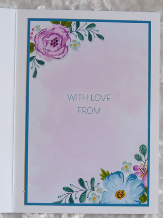 Floral Framed Card Topper & Inner - Happy Birthday by Faye Volo