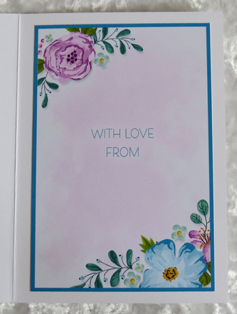 Floral Framed Card Topper & Inner - Get Well by Faye Volo