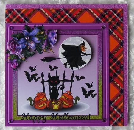 Halloween Colors 12 - 8x8 Plaid Tartan Backgrounds by Faye Volo