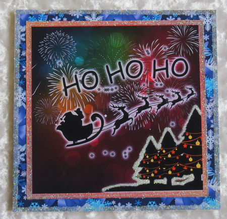 Silhouette Santa Card Topper by Faye Volo