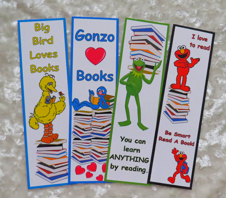 SESAME STREET 2 BOOKMARKS by Faye Volo