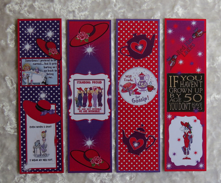 RED HAT BOOKMARKS 2 by Faye Volo