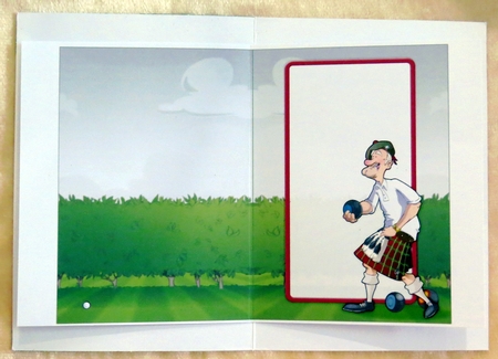 Scottish Bowling Dude Insert by Faye Volo