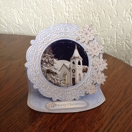 Silent Night Framed Easel Card Mini Kit by Fia Tummers