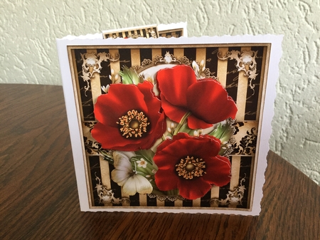 Love Red Poppies Card Mini Kit by Fia Tummers