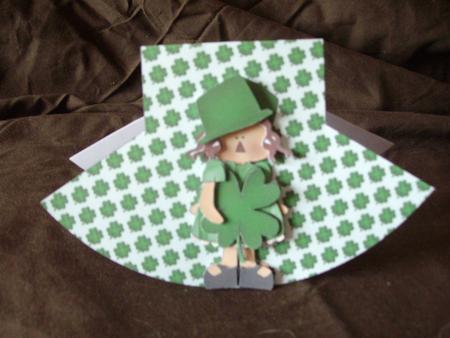 St Patrick Wobble Card by Fiona Macdougall