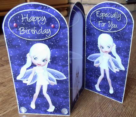 Pretty Fairy Tri Fold Card Kit by Fiona Tate