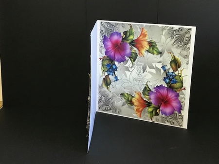 Flowers of Light 2 - Hibiscus and Bell Flower by Fran Turner