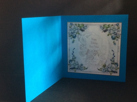 Blue Birthday Butterfly  by Fran Turner
