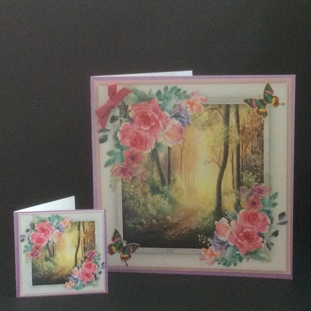 Tuttie Fruttie Roses and Autumn Scene  by Fran Turner
