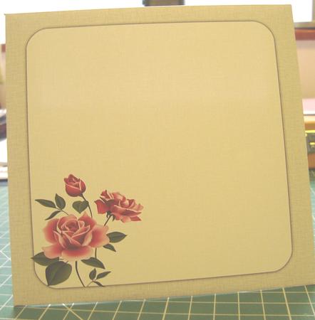 Shabby Chic Rose 5x5 Envelope 6 Mix N Match by Fran Turner