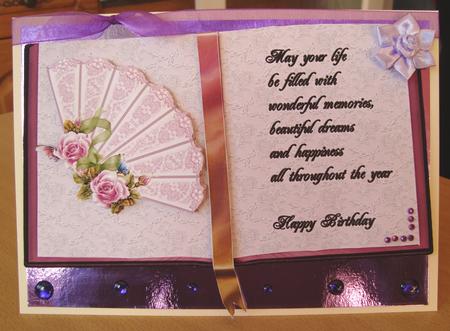 Pink Roses Fan and Book by Fran Turner