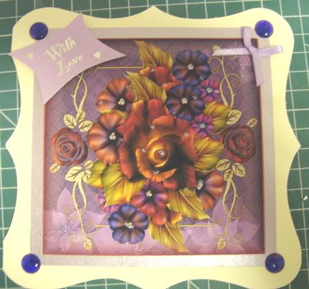 Lilac Floral Fantasy for Birthday Sympathy or Any Occasion by Fran Turner