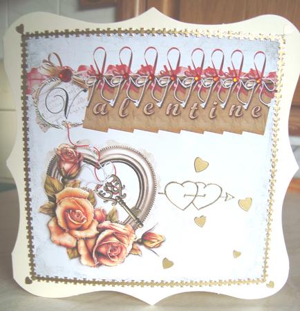 Valentine & Roses 8x8in Step by Step by Fran Turner