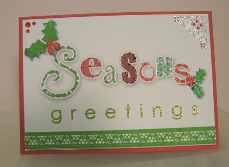 Christmas A5 Seasons Greetings Card by Fran Turner