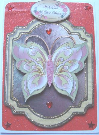 Grace Butterfly Double Layer Shaped Topper 1 by Fran Turner