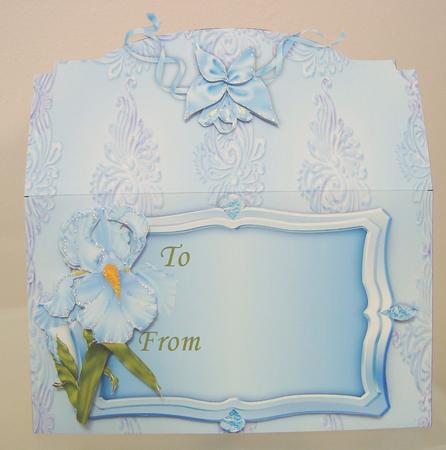 Blue Iris - Mini Money Wallet Kit by Fran Turner