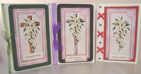 Toppers and Tags 11 Sympathy / Easter Lilies by Fran Turner