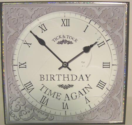 Birthday Clock Fan Pyramage Topper by Fran Turner