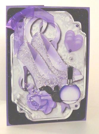 Purple Diamond Shoes Mini Kit by Fran Turner