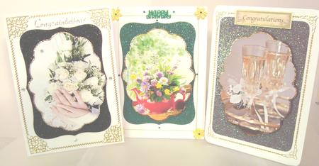 Wedding, Birthday and Anniversary Shaped Toppers by Fran Turner