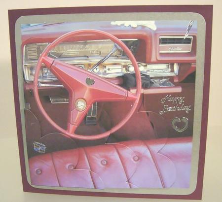 Vintage Cadillac Dashboard Shell Edged Corner Stacker by Fran Turner