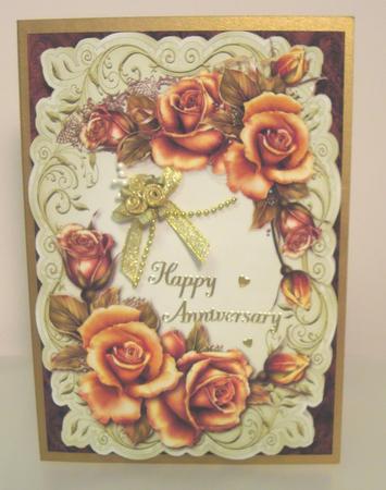 Beautiful Sunset Roses - Topper & Plaque by Fran Turner