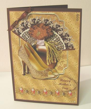 Perfume Fan and Shoes in Shades of Brown by Fran Turner