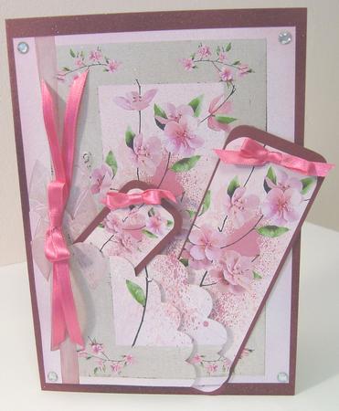 Pink Blossom and Bookmark by Fran Turner