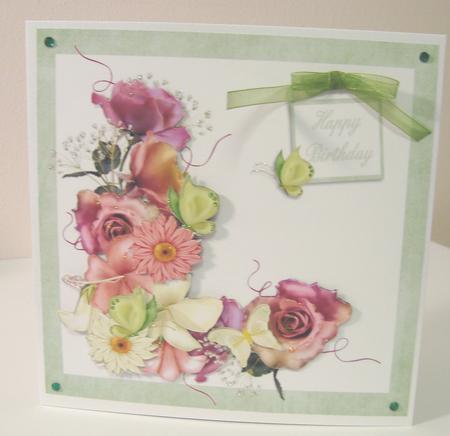 Flowers and Butterfly Birthday by Fran Turner