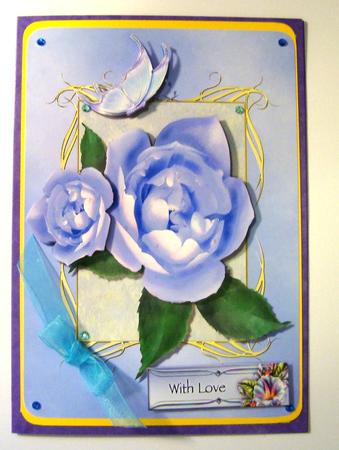 Beautiful Blue Rose by Fran Turner